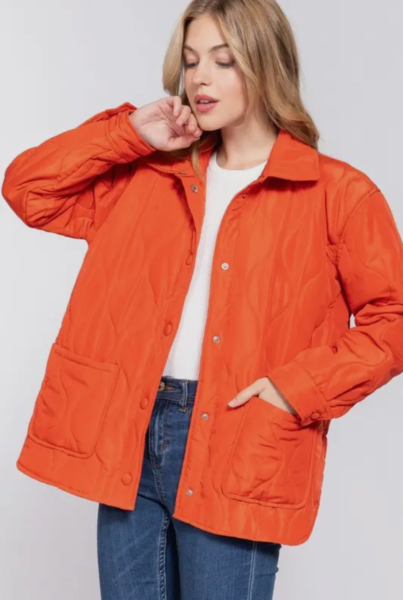 SADIE QUILTED PUFFER SHACKET