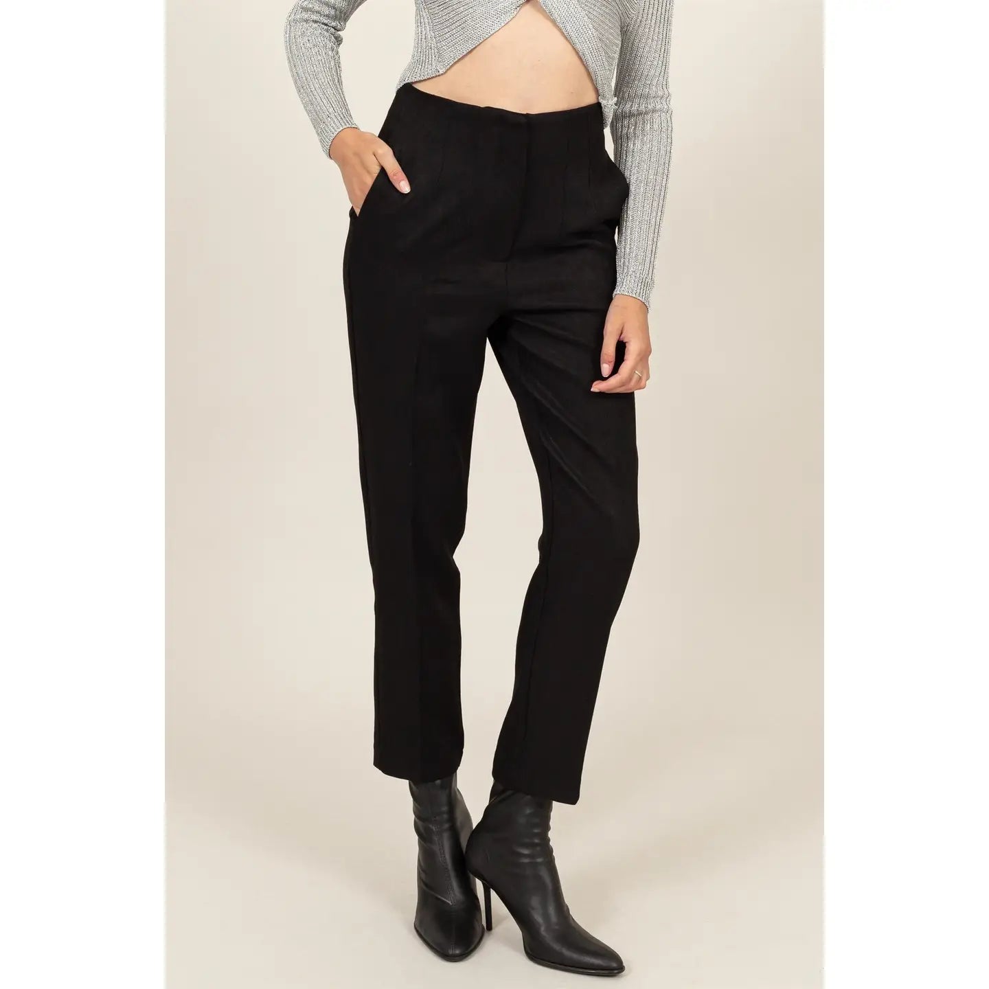 RAYNA HIGH WAIST SLIM FIT PANTS