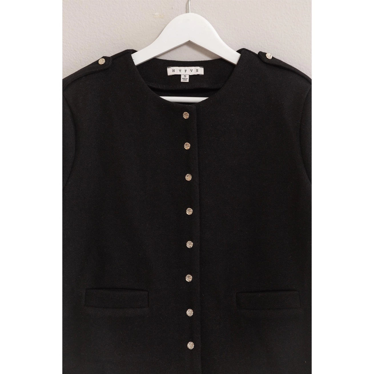 RHODES WOOL-LIKE JACKET | BLACK