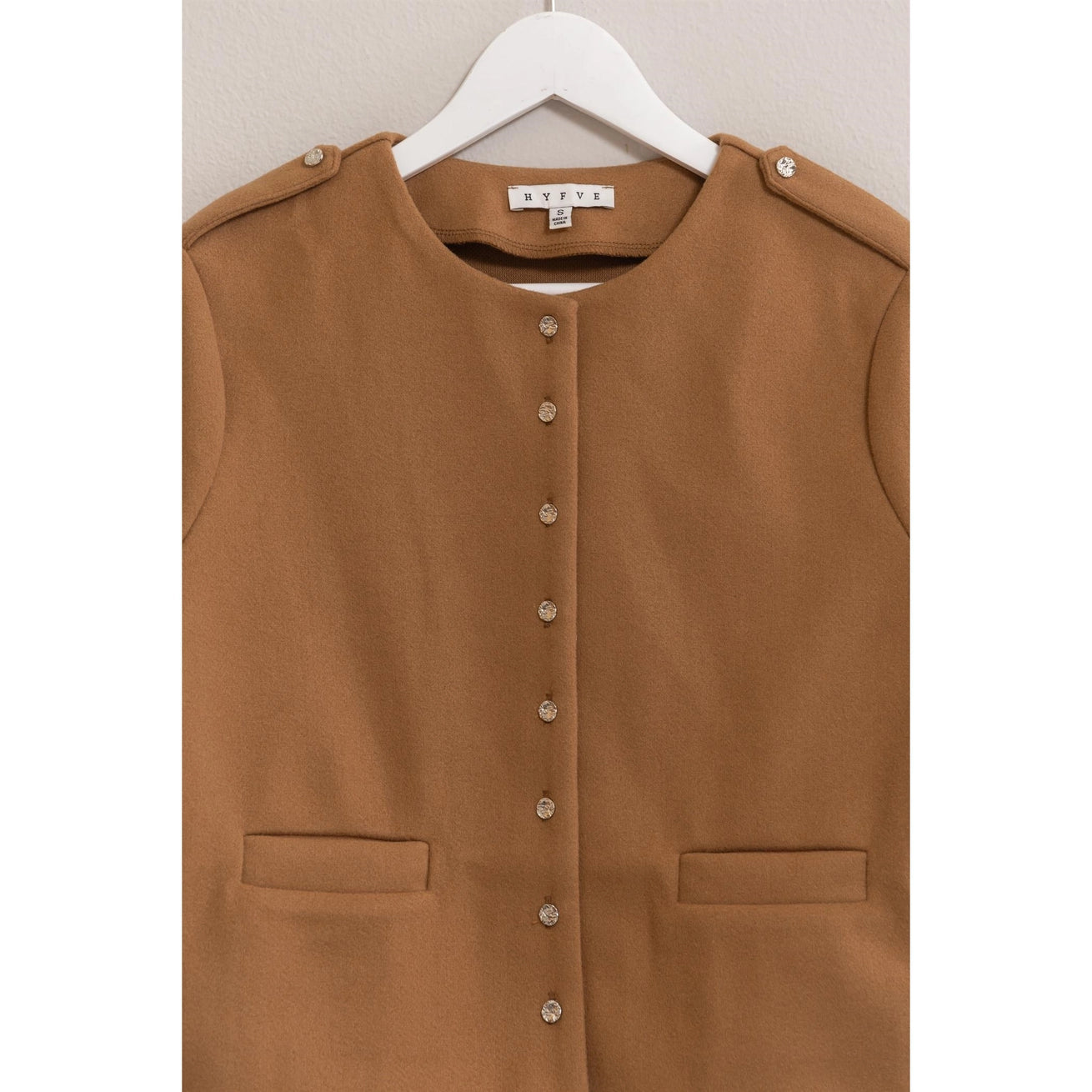 RHODES WOOL-LIKE JACKET | TAUPE