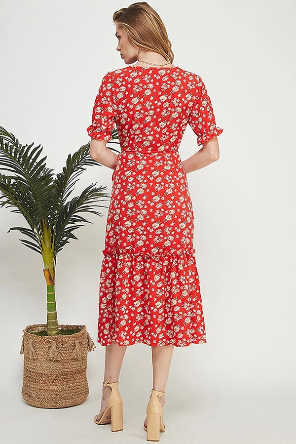 RIANNE FLORAL MIDI DRESS