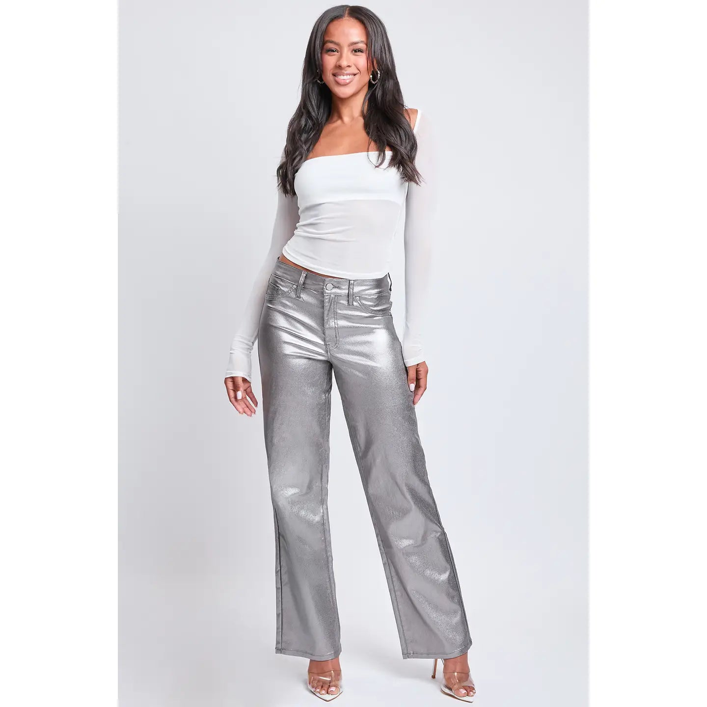 SAMSON WIDE LEG METALLIC PANTS