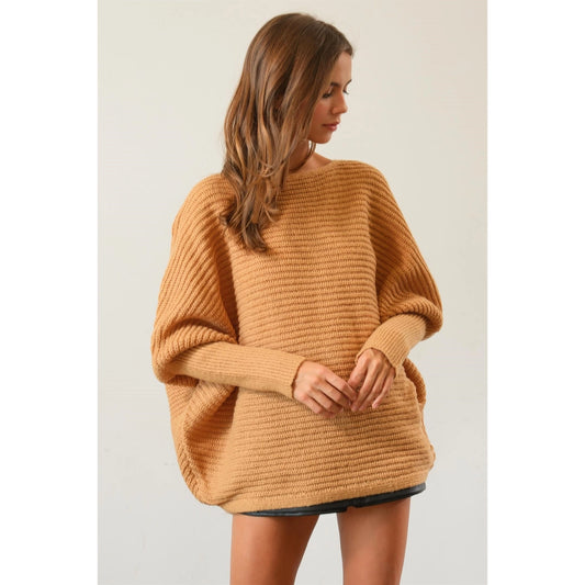 STACEY DOLMAN SLEEVE SWEATER