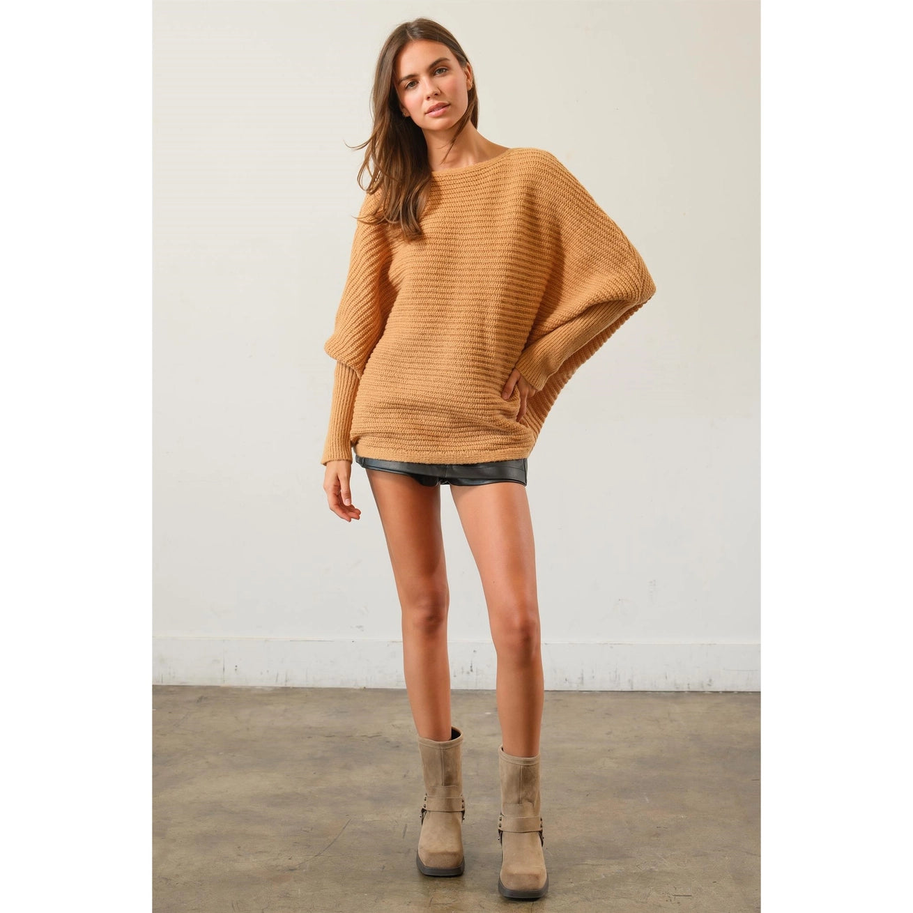 STACEY DOLMAN SLEEVE SWEATER