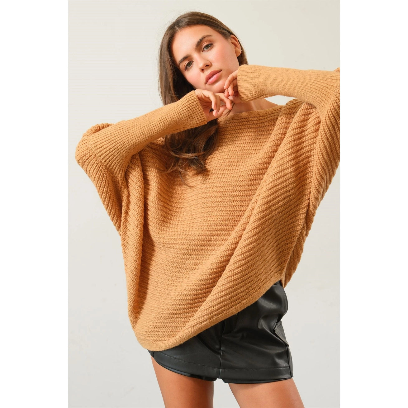 STACEY DOLMAN SLEEVE SWEATER