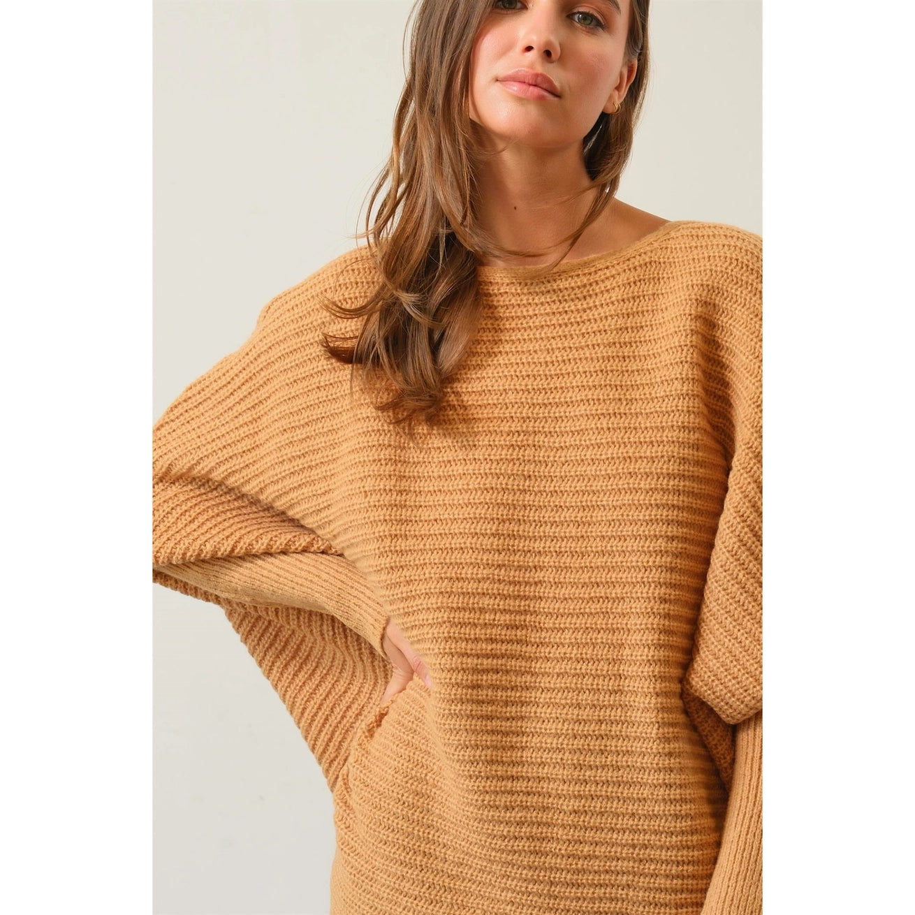 STACEY DOLMAN SLEEVE SWEATER