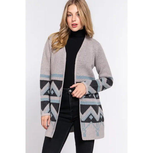 JULYA OPEN FRONT LONG CARDIGAN
