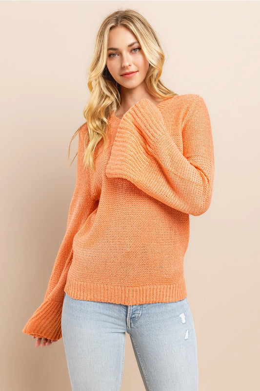 TABITHA BELL SLEEVE SWEATER