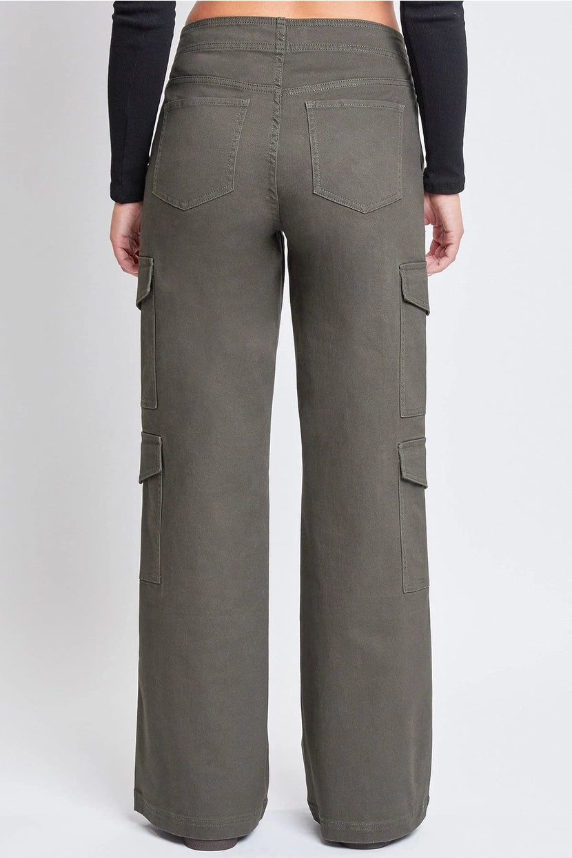 GRAYSON HIGH RISE WIDE LEG CARGO PANTS