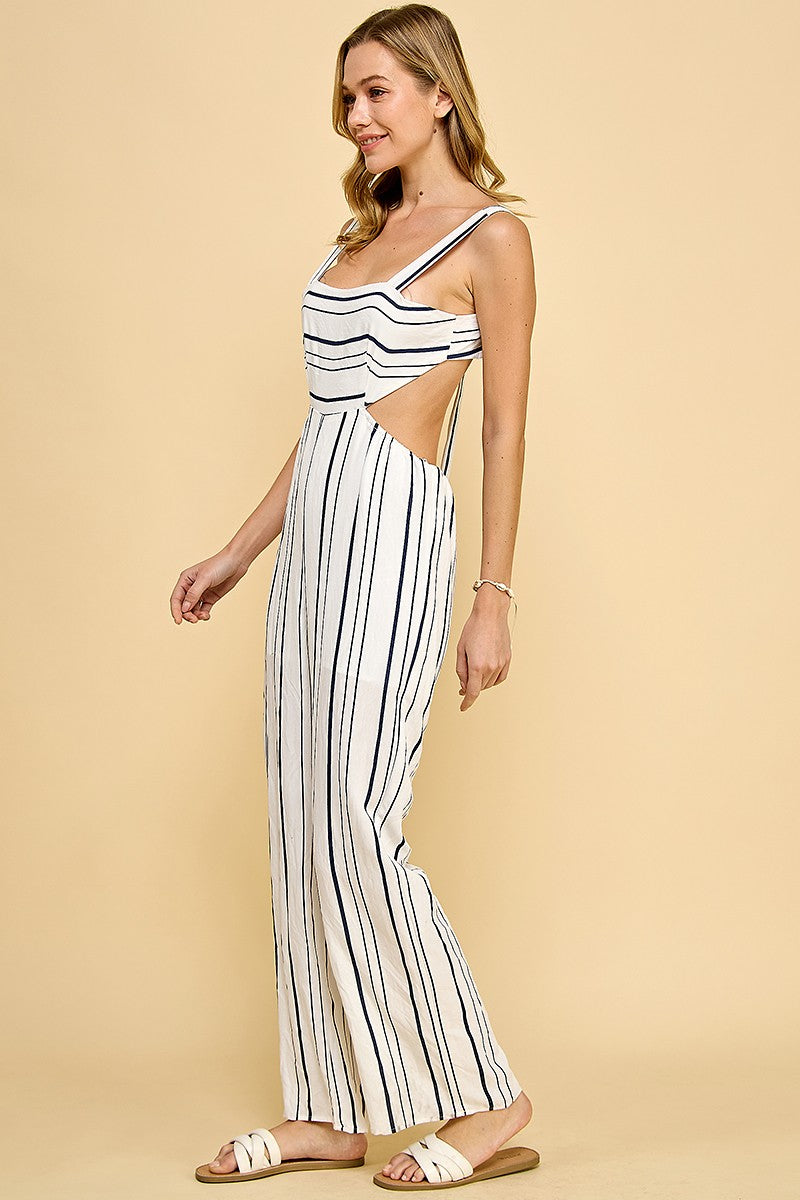 GWENETTE STRIPED JUMPSUIT