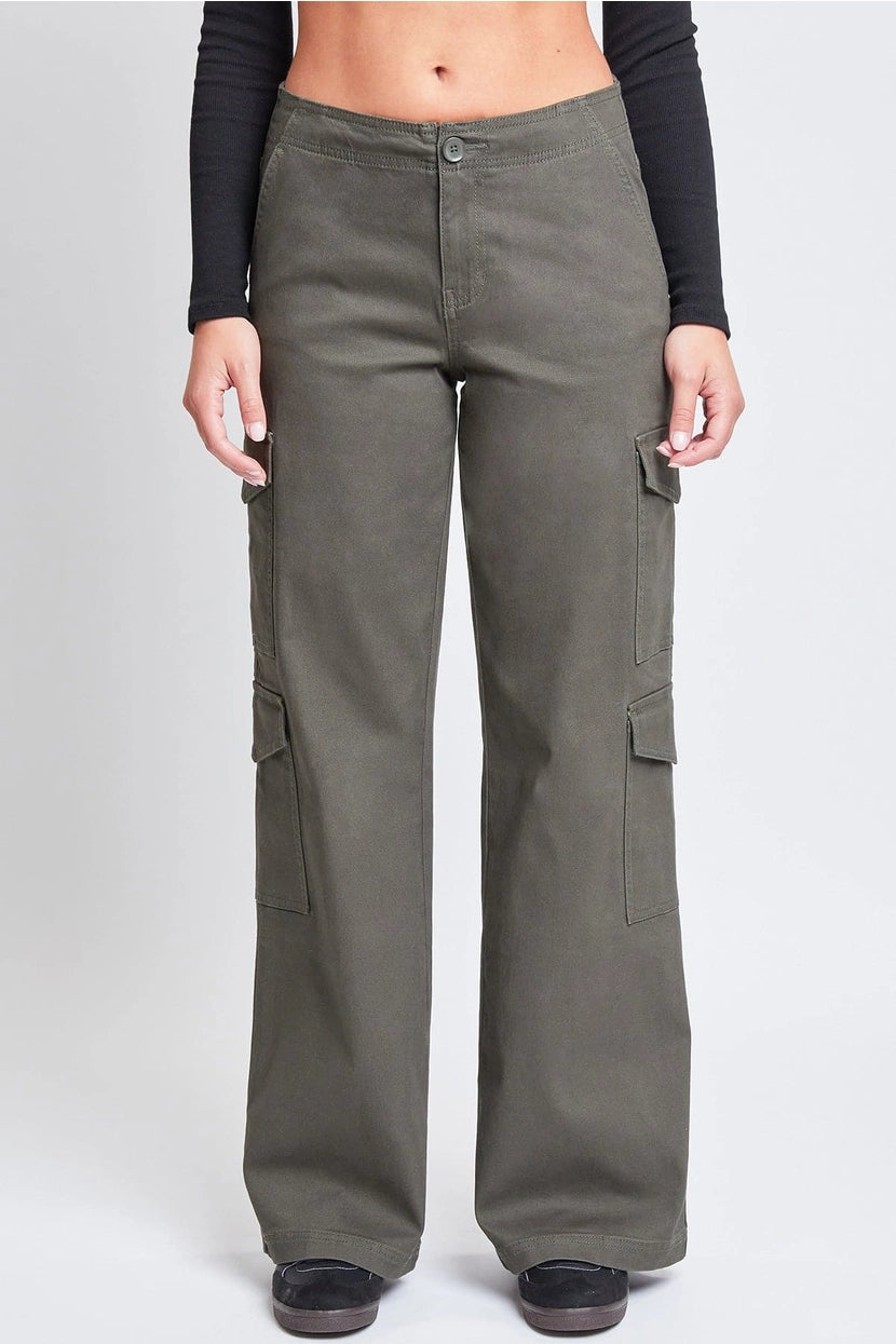 GRAYSON HIGH RISE WIDE LEG CARGO PANTS