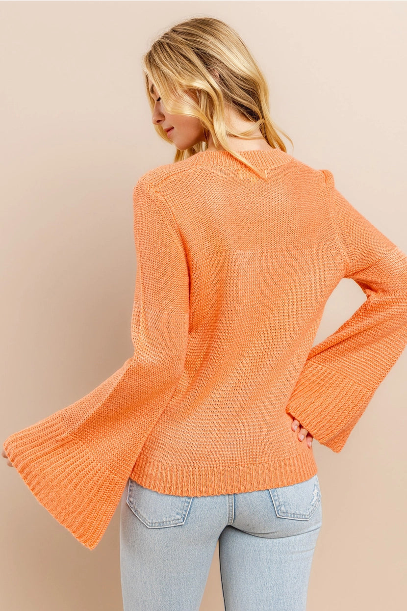 TABITHA BELL SLEEVE SWEATER