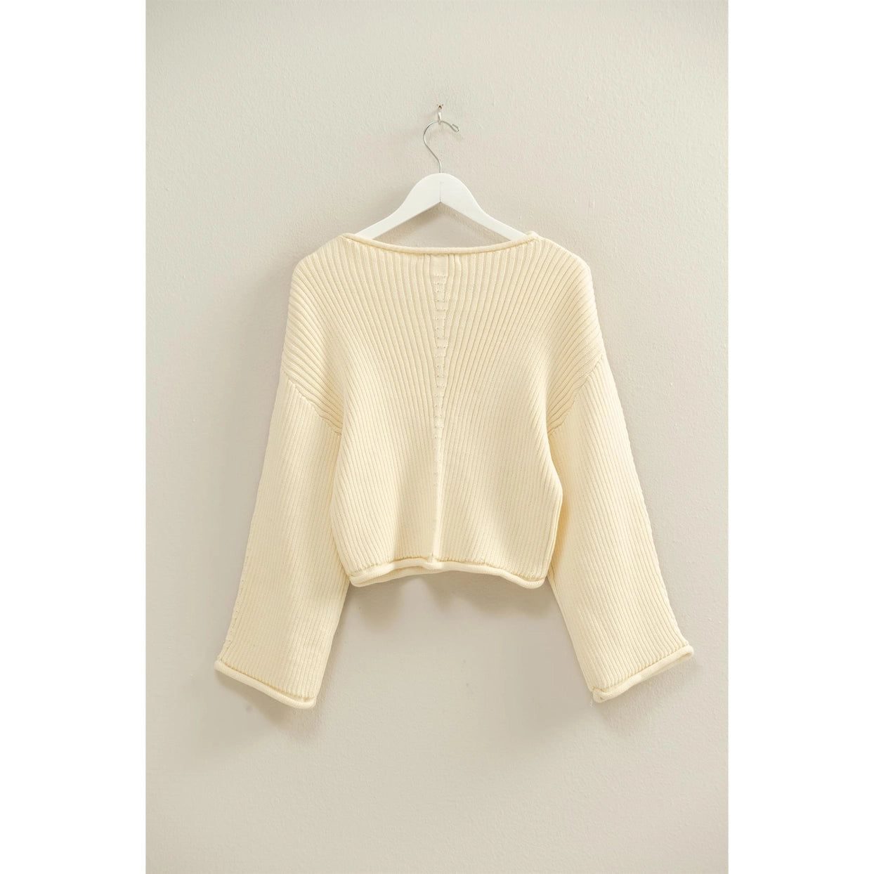 BERGAN LONG SLEEVE CHUNKY RIBBED SWEATER