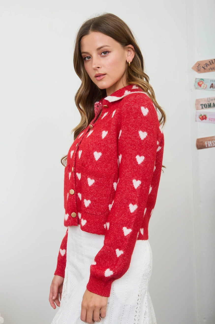 QUEEN OF HEARTS CARDIGAN
