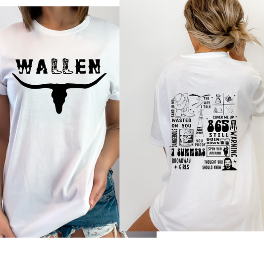 Morgan Wallen Front/Back design Crewneck T Shirt