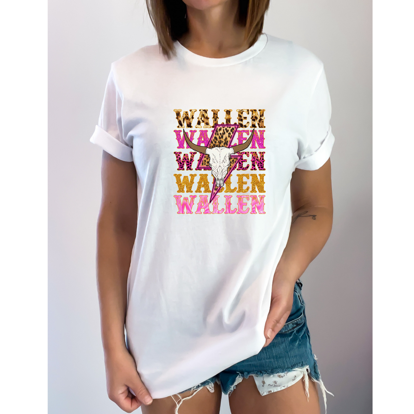 Wallen Western Crewneck T Shirt