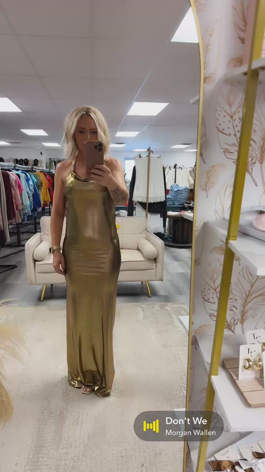 ADELE GOLD FORMAL DRESS
