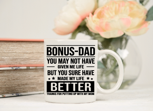 Bonus Dad 11oz Ceramic Coffee Mug