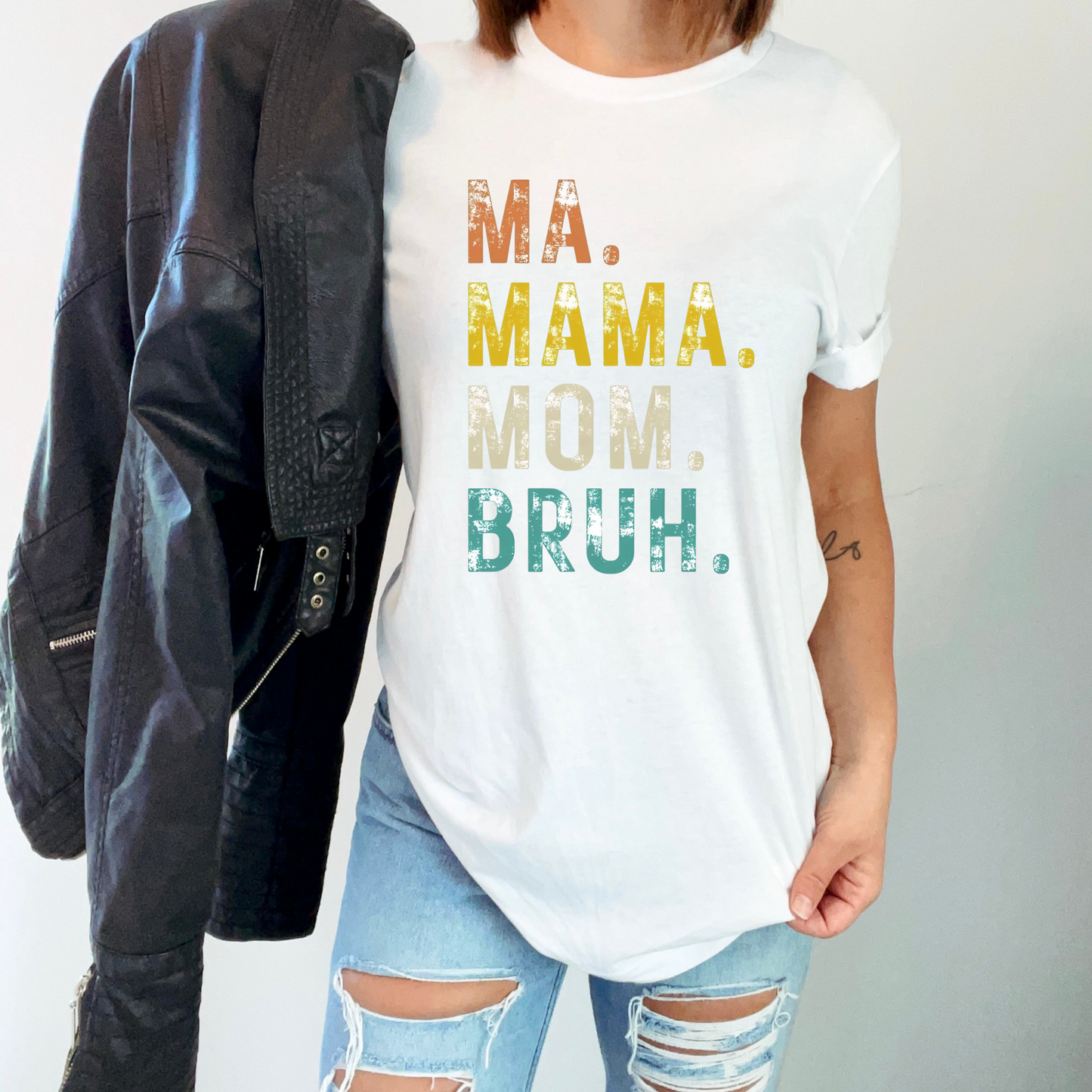 Ma Mama Mom Bruh Crewneck T Shirt