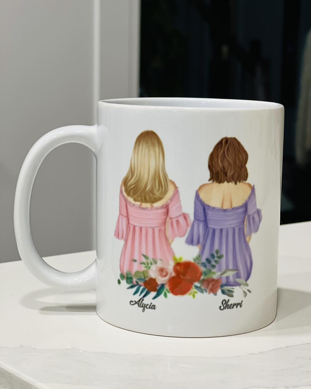 Mother/Daughter 11oz Ceramic Coffee Mug front
